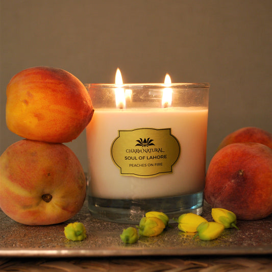 Peaches on Fire! Luxury Scented Candle Scented Candles
