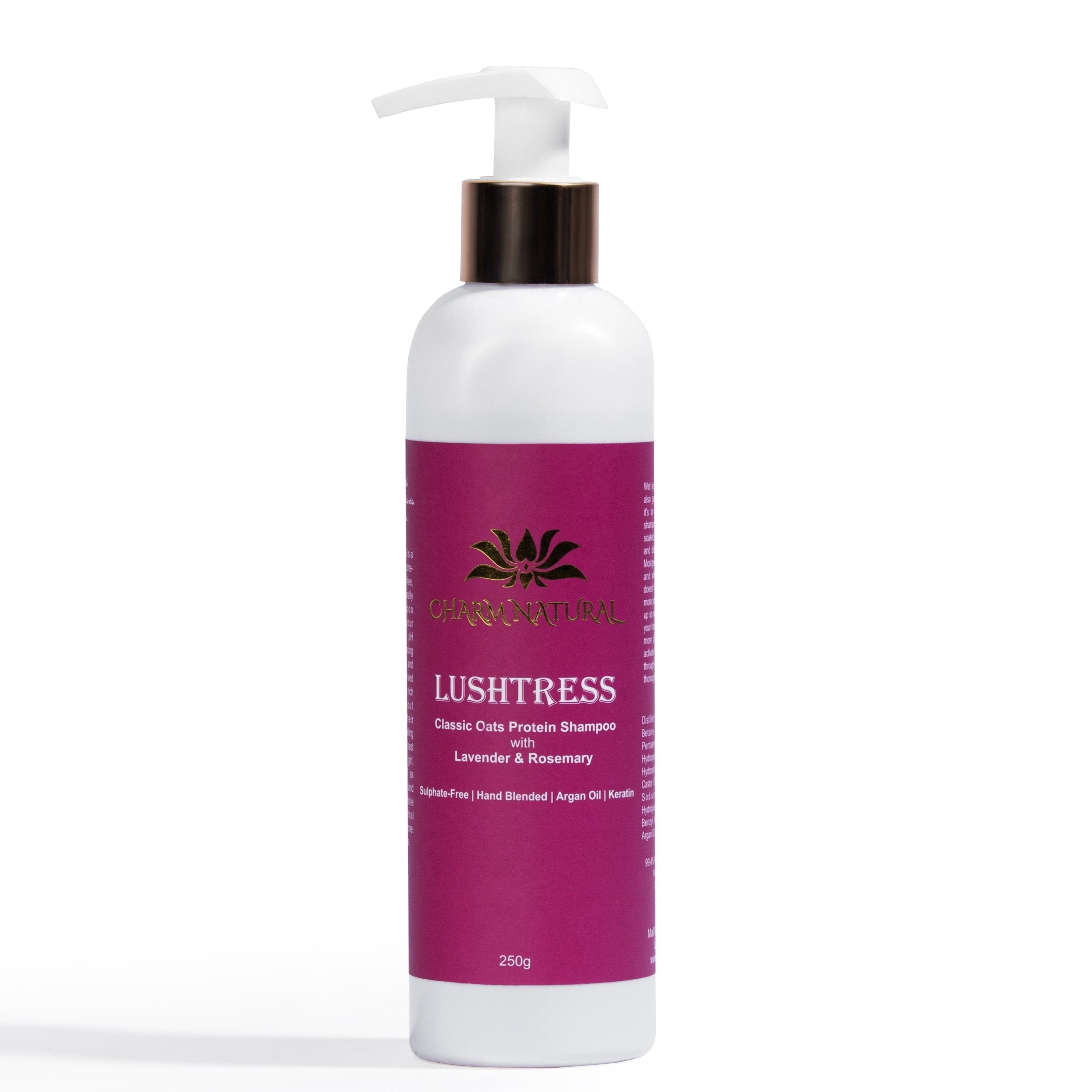 Lushtress Classic Shampoo - Oats, Wheat & Silk Protein Body and Hair