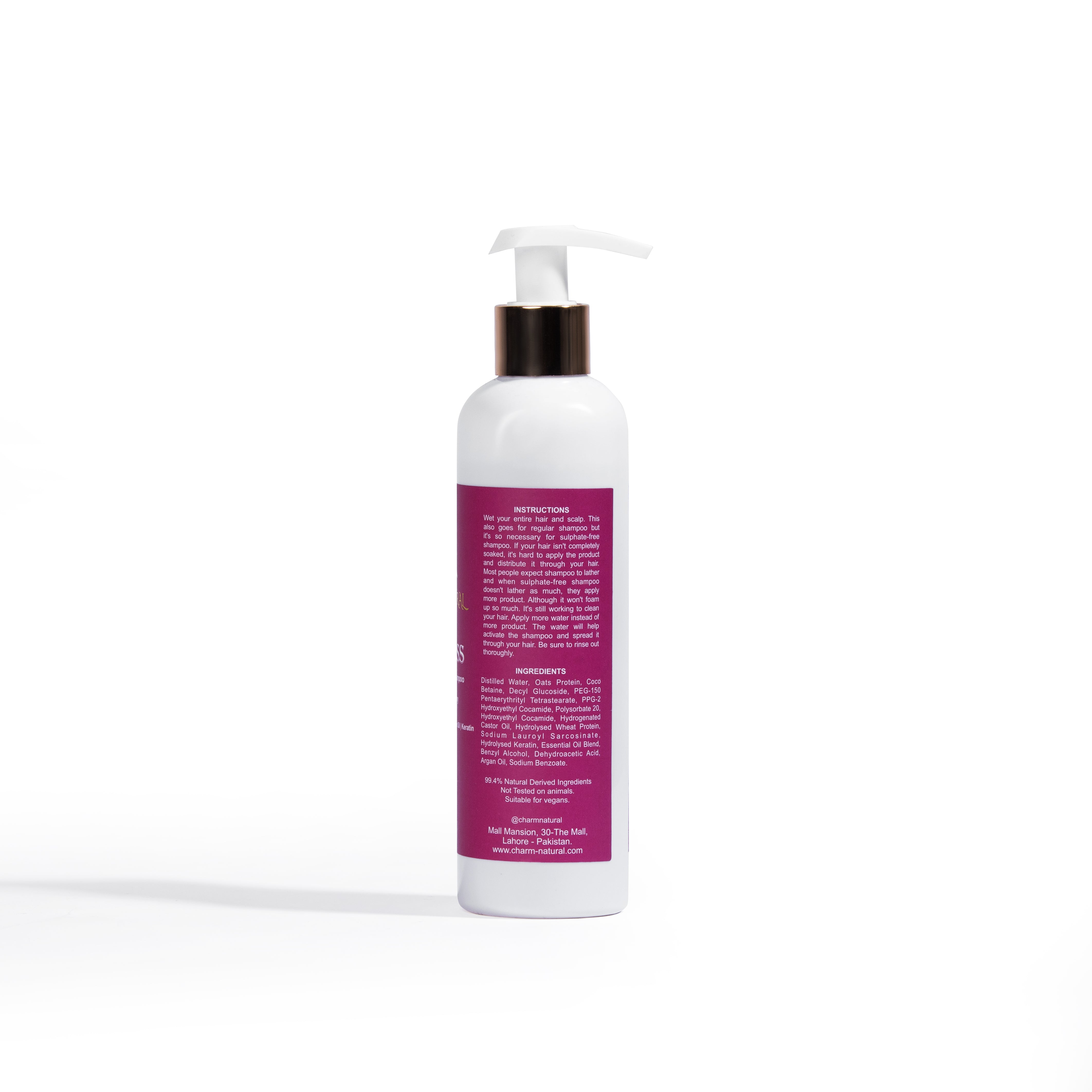 Lushtress Classic Shampoo - Oats, Wheat & Silk Protein Body and Hair